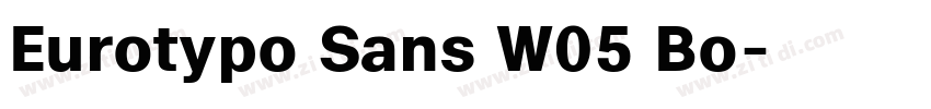 Eurotypo Sans W05 Bo字体转换